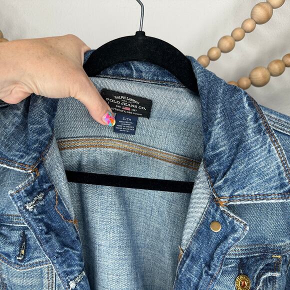 Polo Jeans Co Black Label Denim Jean Jacket - Picture 3 of 4